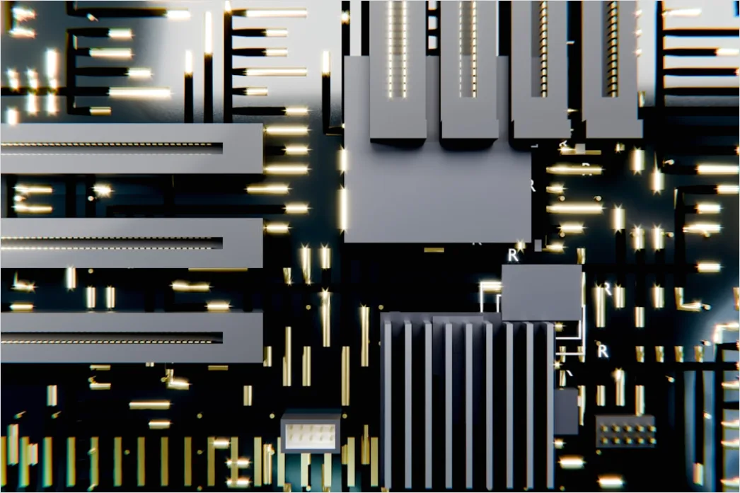 Detail Futuristic Technology Background Abstract Circuit Lines Number 3