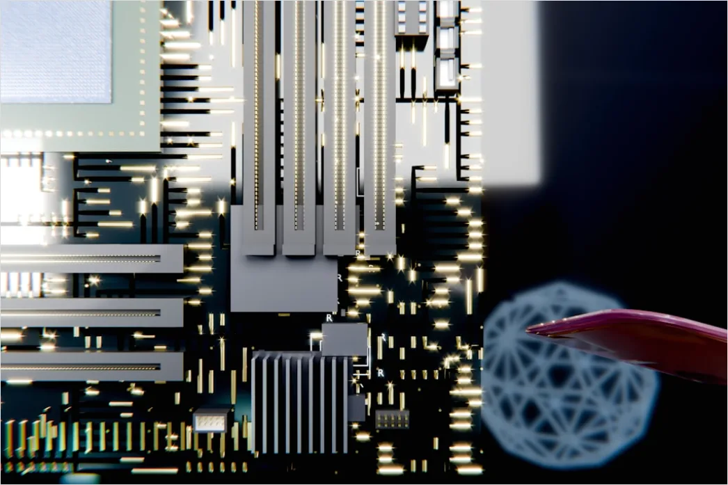 Detail Futuristic Technology Background Abstract Circuit Lines Number 5