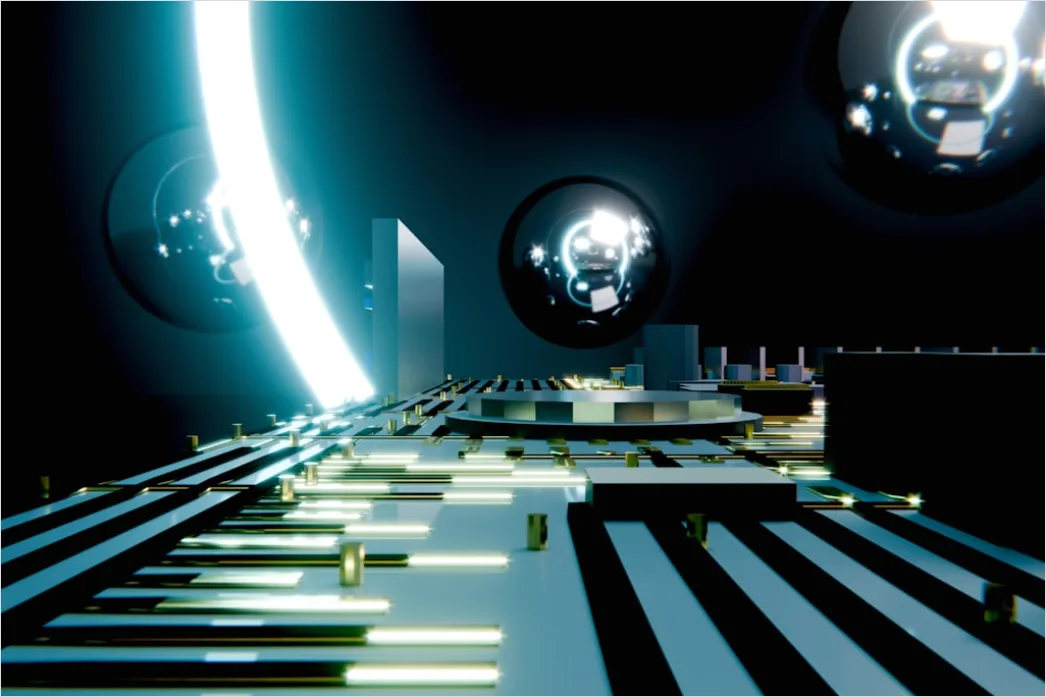 Detail Futuristic Technology Background Abstract Circuit Lines Number 10