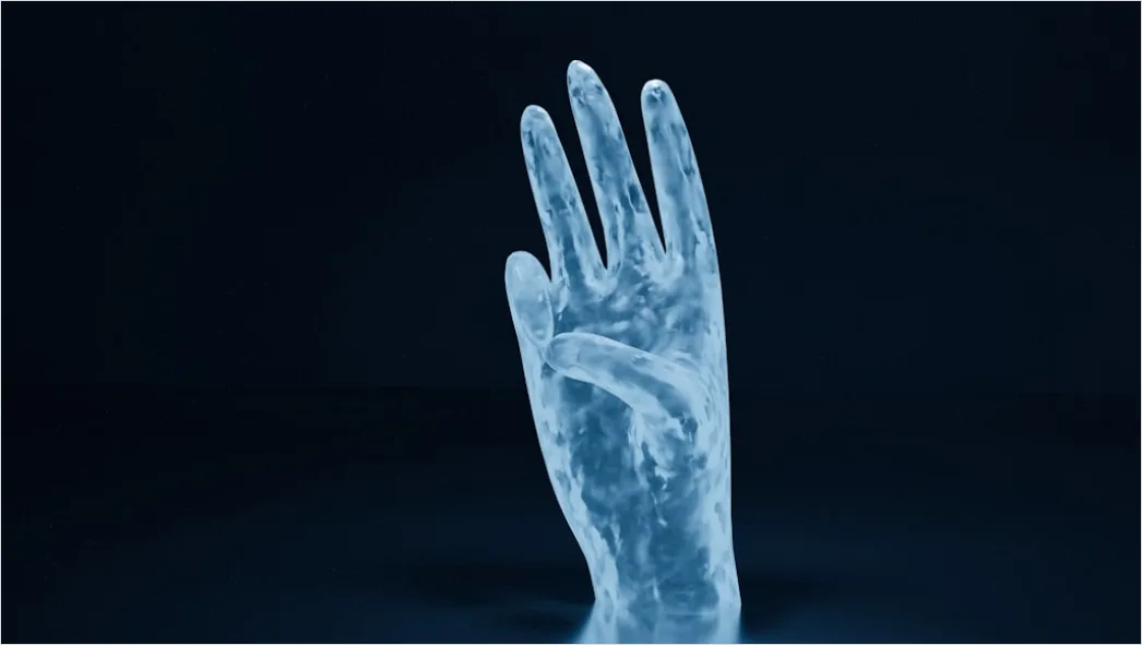 Detail Holographic Interface Concept Hand Gesture Control Number 5