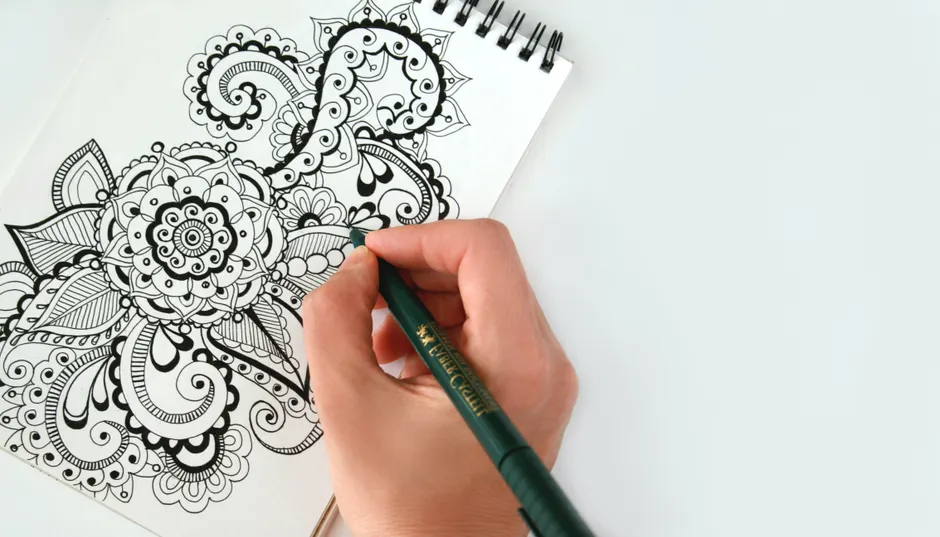 Detail Kritzel Zeichnung Doodles Handgemacht Hintergrund Number 5