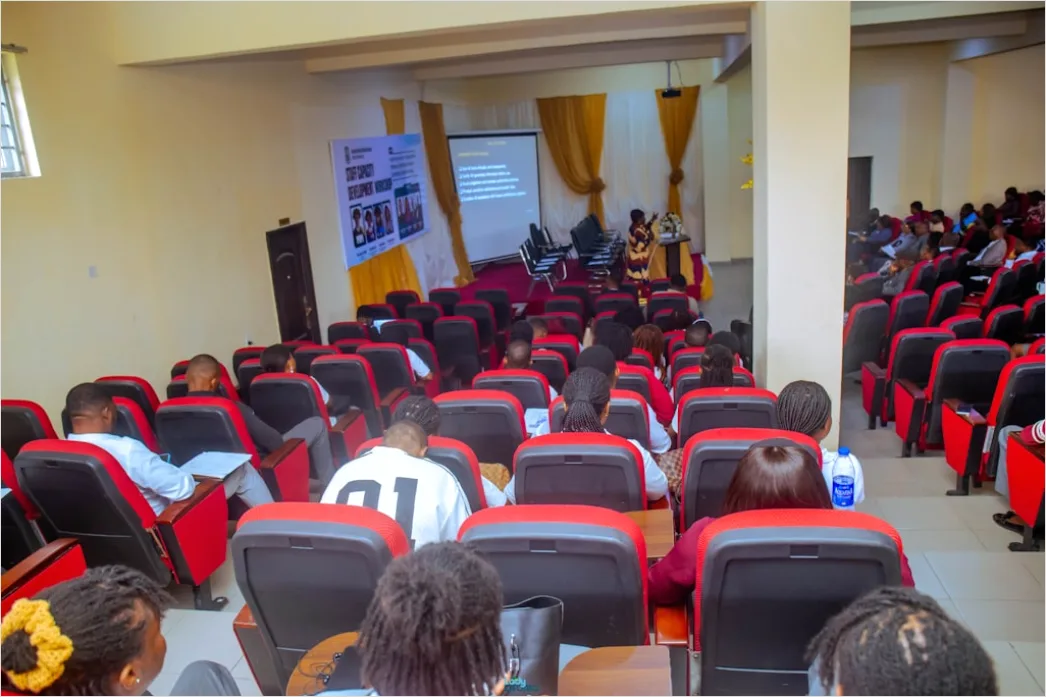 Detail Lecture Hall Students Seated Listening Attentively Number 9