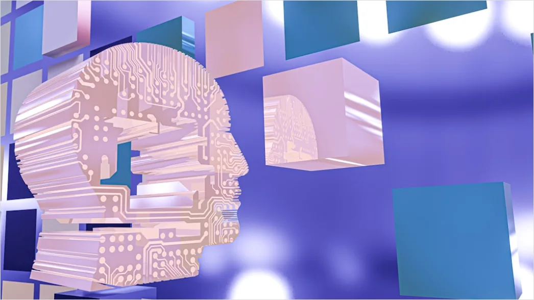 Detail Machine Learning Concept Illustration Neural Network Number 8