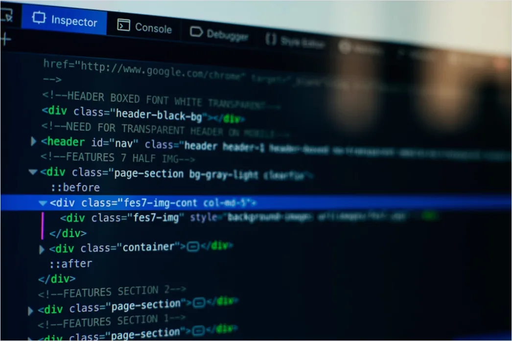 Detail Programming Code Close Up On Monitor Screen Number 19