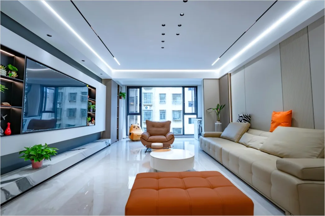 Detail Robot Vacuum Cleaner In Modern Living Room Number 13