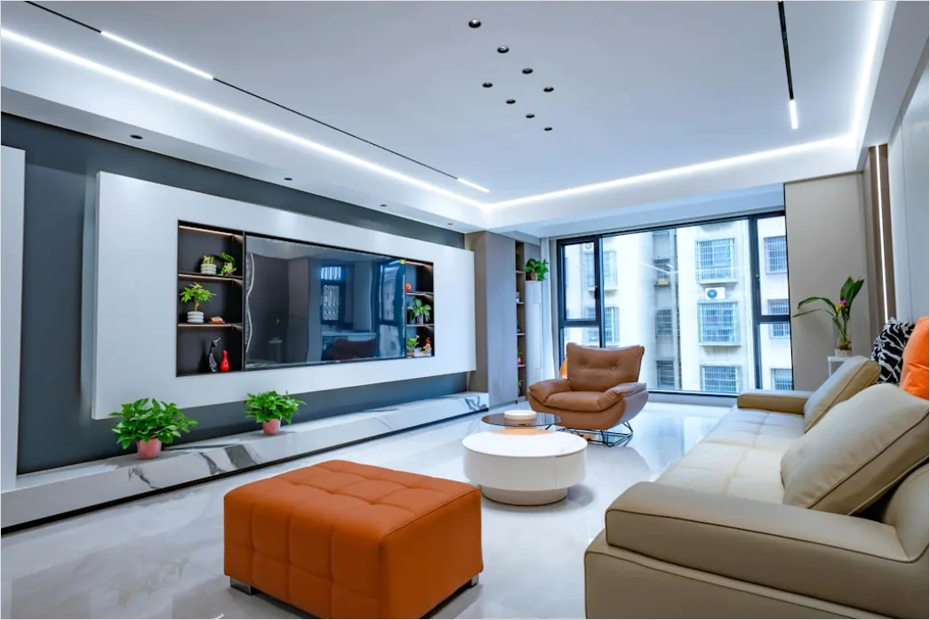 Detail Robot Vacuum Cleaner In Modern Living Room Number 19