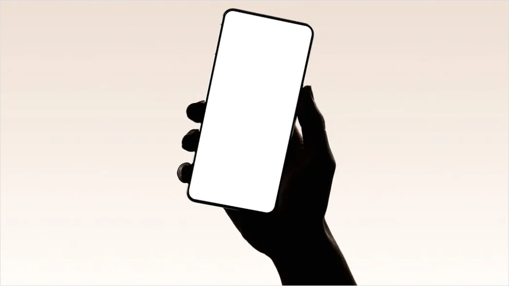 Detail Smartphone Mockup In Hand Minimal Background Number 6