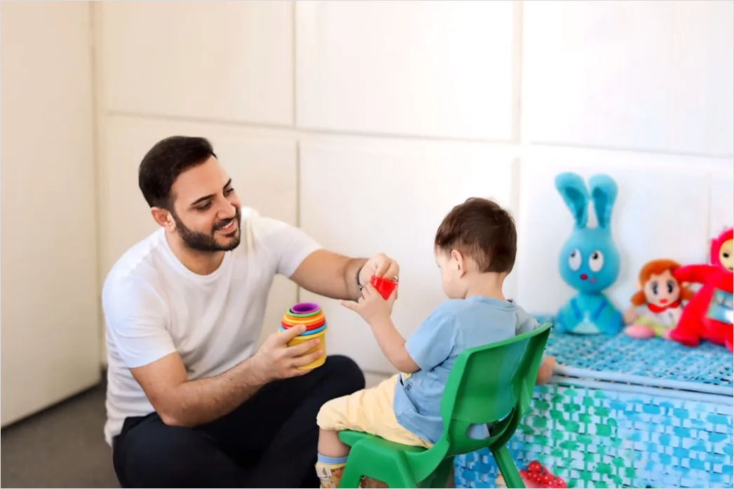Detail Speech Therapy Session Child Practicing Sounds Number 3