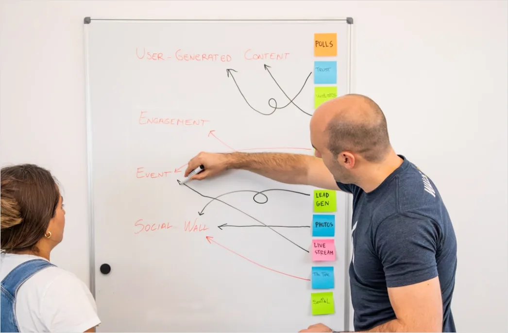 Detail Teacher Explaining Math Concept On Whiteboard Number 11