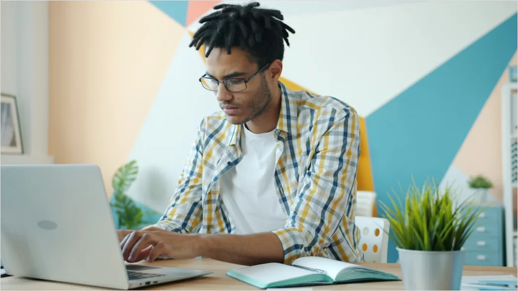 Detail Teenager Doing Homework With Laptop At Home Number 12