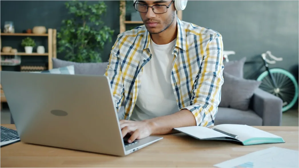 Detail Teenager Doing Homework With Laptop At Home Number 14