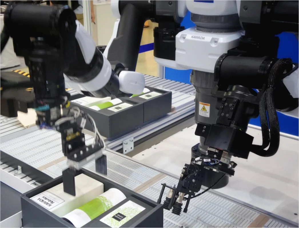 Detail Warehouse Automation Robots Moving Packages Scene Number 12