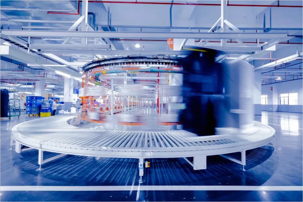 Detail Warehouse Automation Robots Moving Packages Scene Number 15