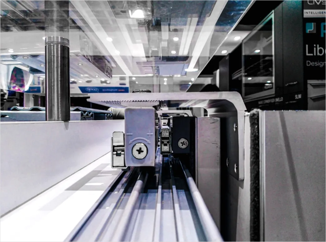 Detail Automated Production Line Conveyor Belt Close Up Number 12