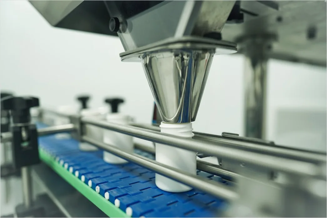 Detail Automated Production Line Conveyor Belt Close Up Number 15