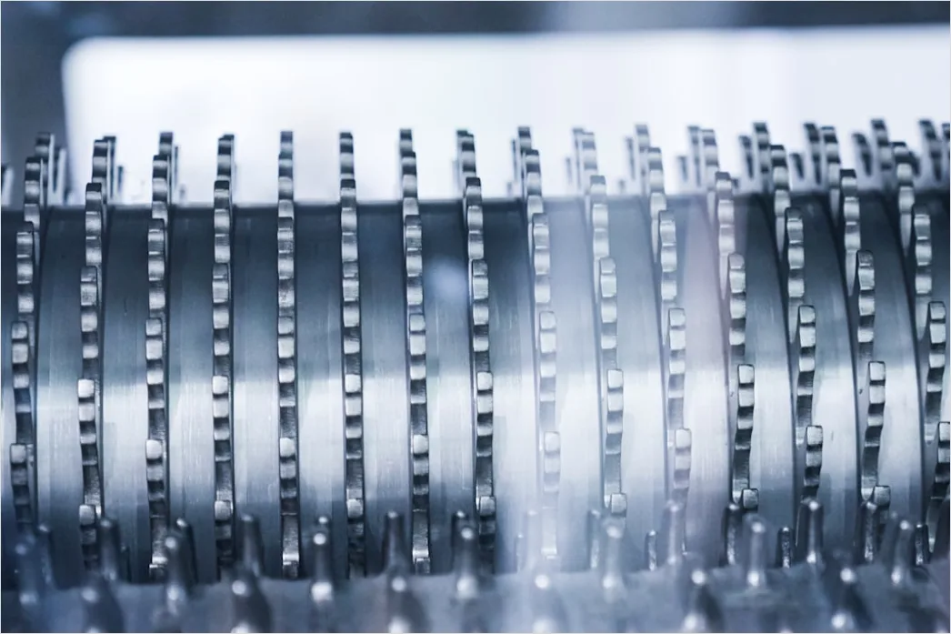 Detail Automated Production Line Conveyor Belt Close Up Number 18