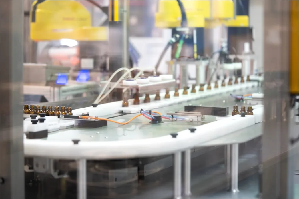 Detail Automated Production Line Conveyor Belt Close Up Number 10