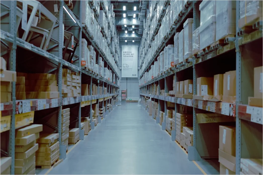 Automotive Parts Warehouse Organized Storage Shelves 28a0