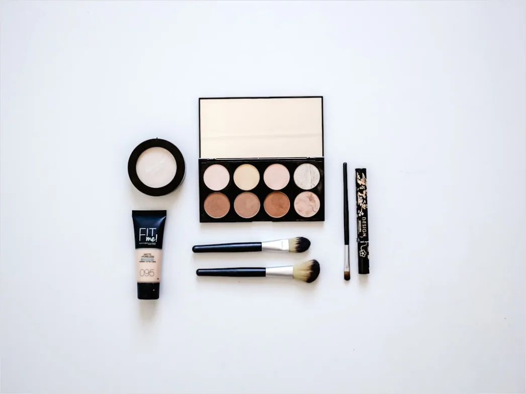 Beauty Products Flat Lay Minimal White Background 78f9