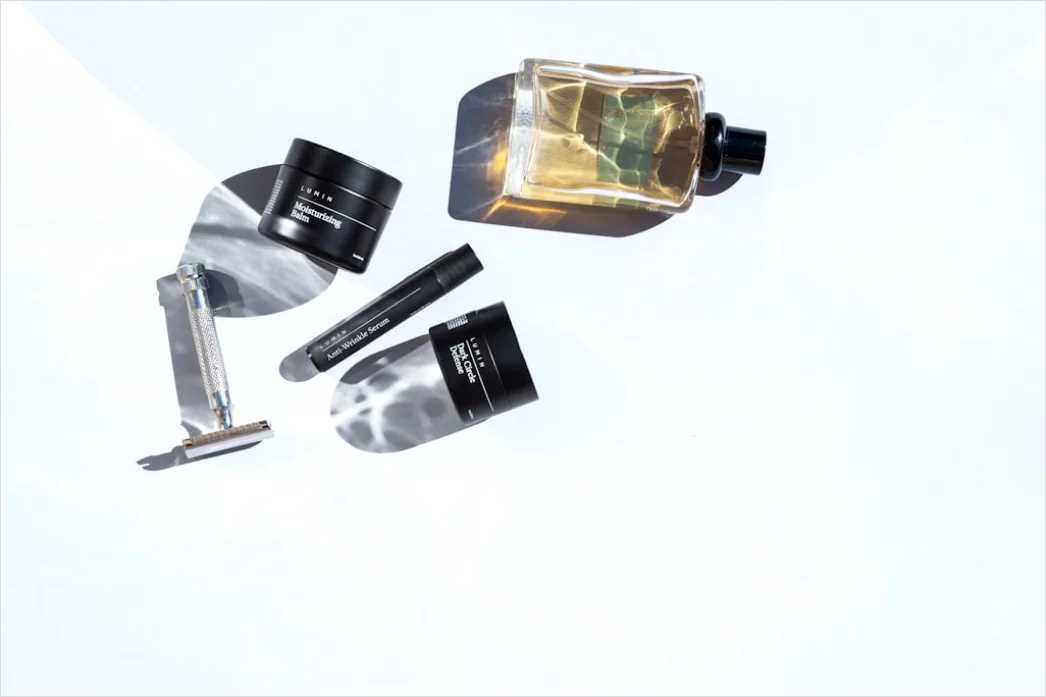 Detail Beauty Products Flat Lay Minimal White Background Number 3