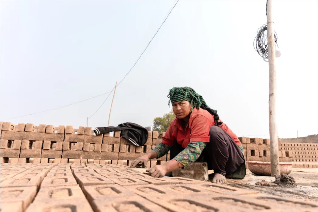 Detail Bricklaying Construction Worker Building Wall Close Up Number 6