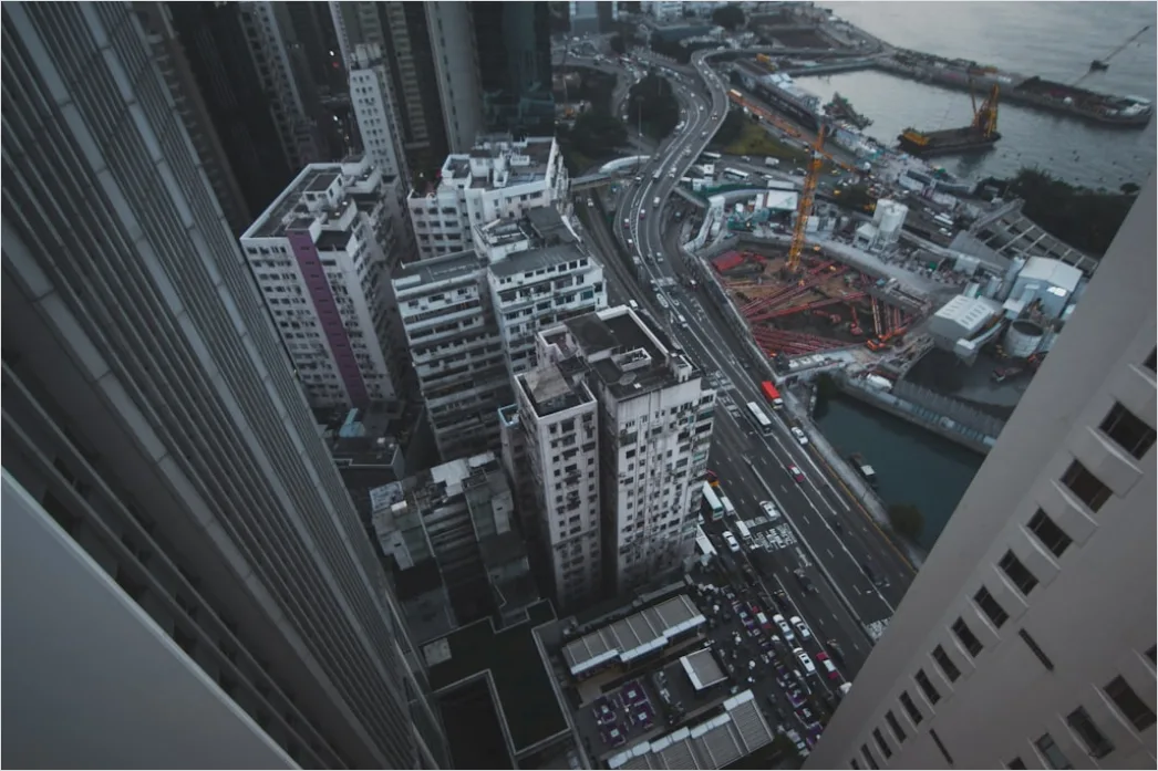 Detail Building Construction Crane Aerial View Cityscape Number 13