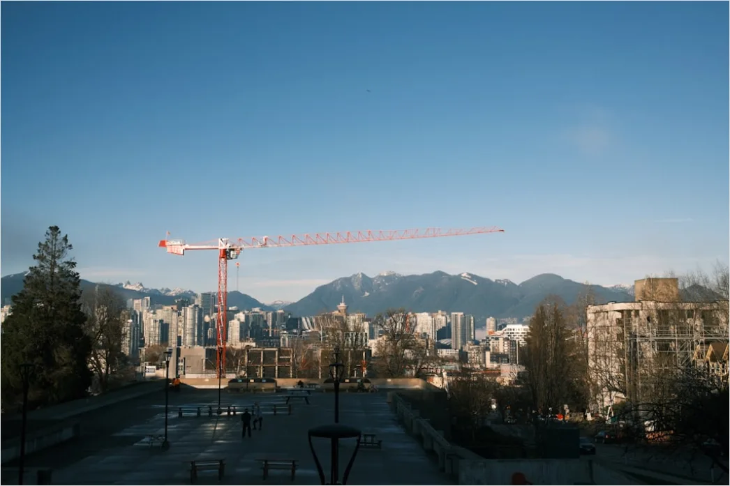 Detail Building Construction Crane Aerial View Cityscape Number 10