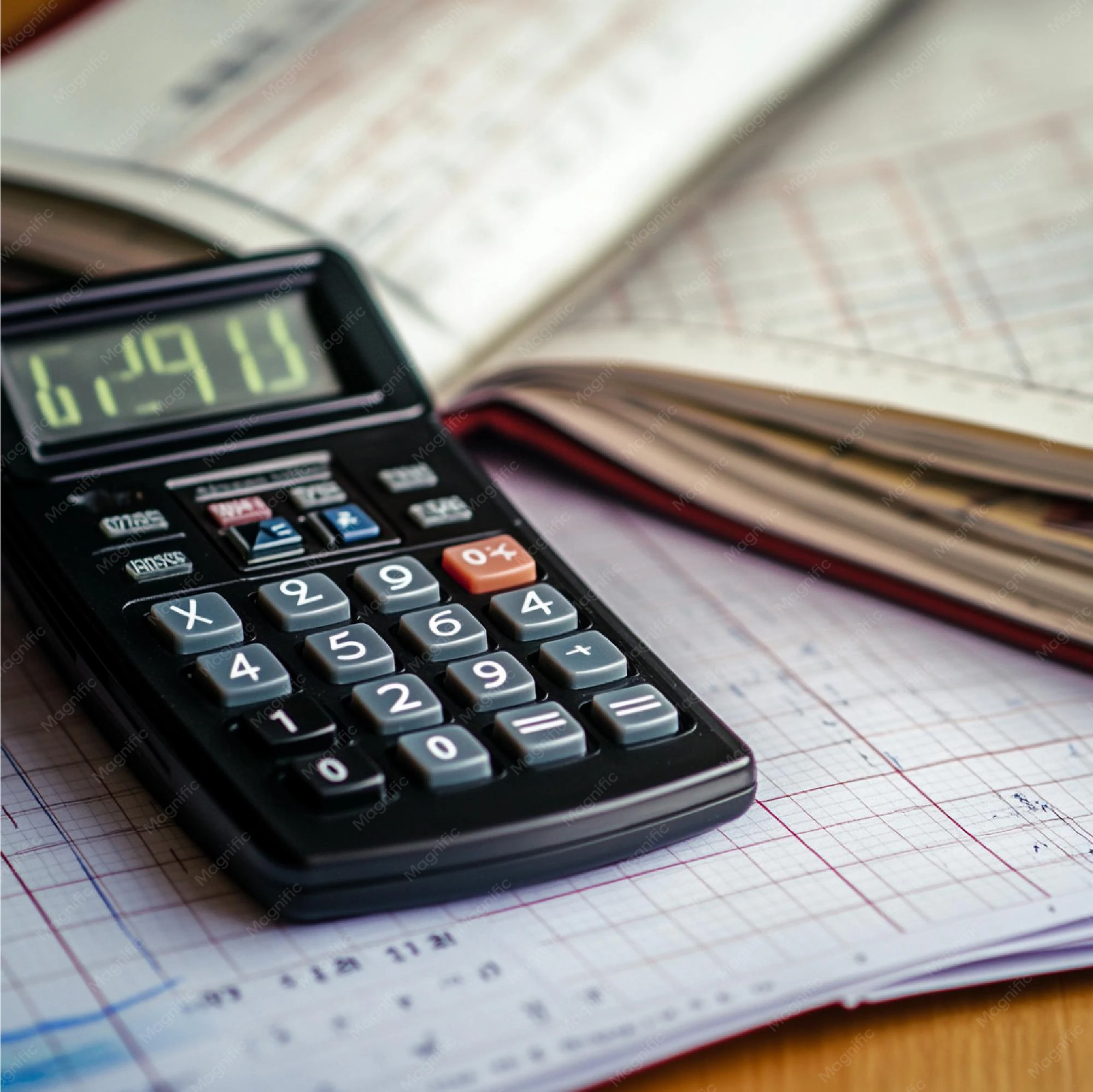 Detail Calculator And Graph Paper Math Homework Desk Number 3