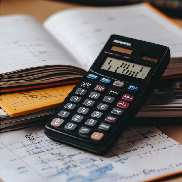 Detail Calculator And Graph Paper Math Homework Desk Number 4
