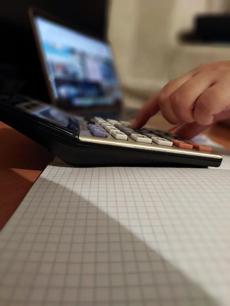 Detail Calculator And Graph Paper Math Homework Desk Number 7