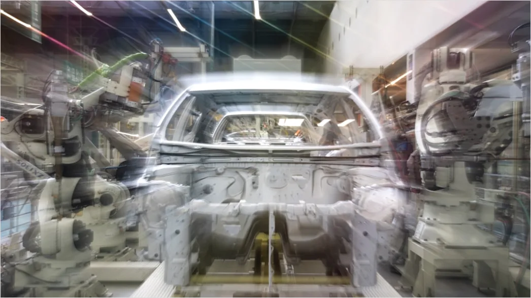 Detail Car Assembly Line Robotic Arms Welding Body Number 6