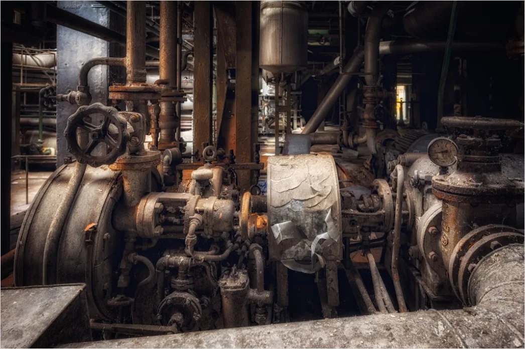 Detail Car Engine Close Up Machining In Factory Number 17