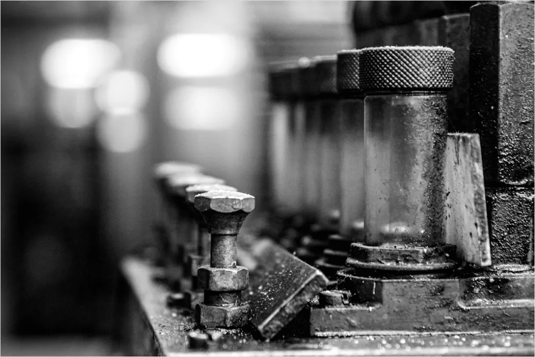 Detail Car Engine Close Up Machining In Factory Number 3