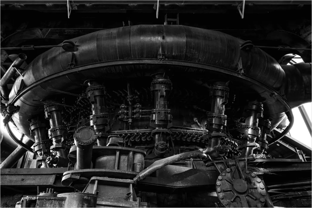 Detail Car Engine Close Up Machining In Factory Number 4