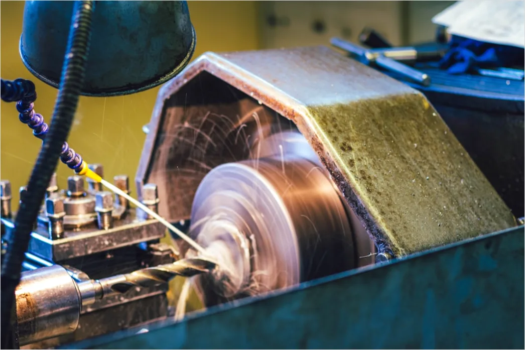 Detail Car Engine Close Up Machining In Factory Number 5