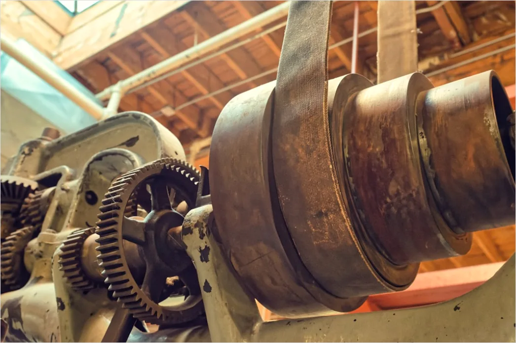 Detail Car Engine Close Up Machining In Factory Number 7