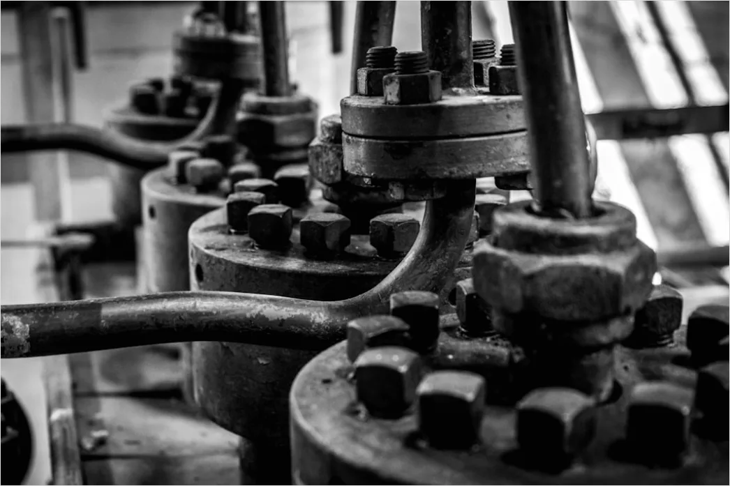 Detail Car Engine Close Up Machining In Factory Number 9