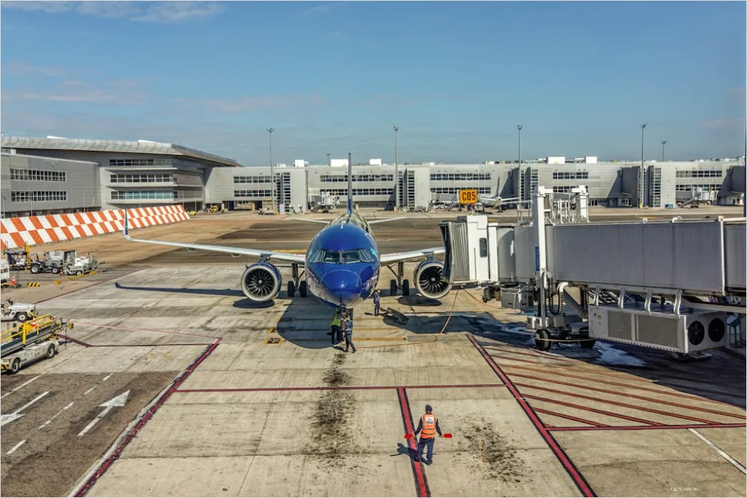 Detail Cargo Plane Loading Freight At Airport Terminal Number 11