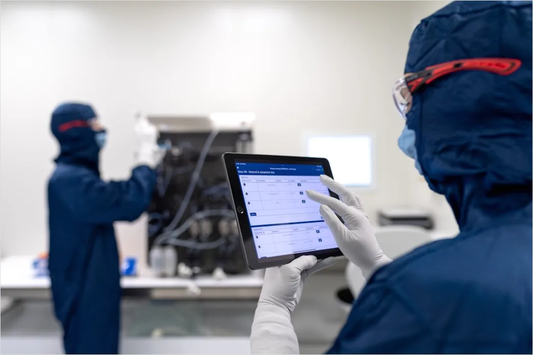 Detail Chemical Engineer Reviewing Process Data Screen Number 11