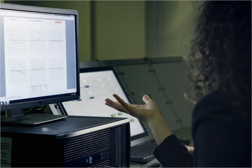 Detail Chemical Engineer Reviewing Process Data Screen Number 6