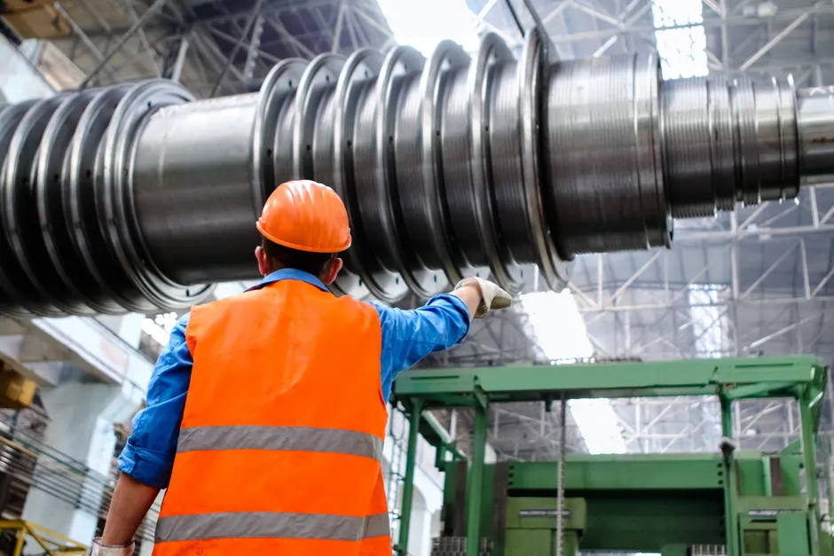 Detail Chemical Plant Maintenance Worker Inspecting Equipment Number 5