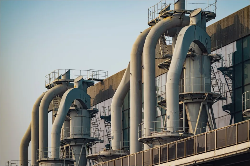 Chemical Plant Reactor Vessel Industrial Exterior