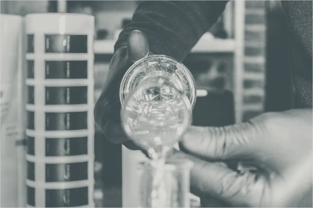 Detail Chemist Measuring Liquid With Graduated Cylinder Number 10