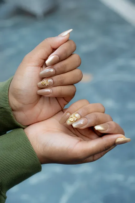 Detail Chrome Powder Nails Diy Tutorial At Home Number 7