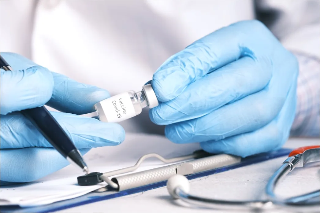 Detail Clinical Trial Paperwork And Medical Research Concept Number 16