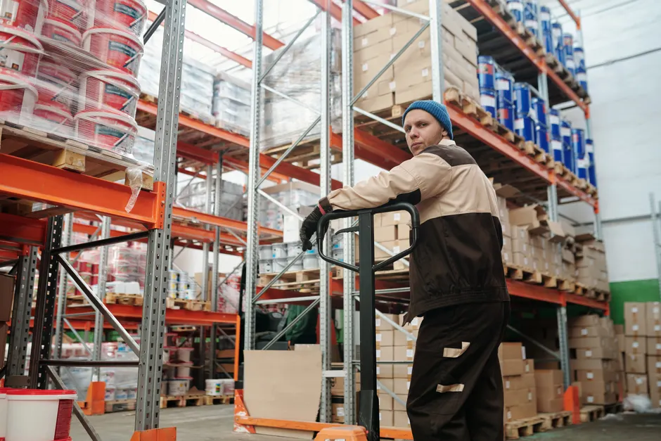 Detail Cold Storage Warehouse Worker In Freezer Suit Number 2