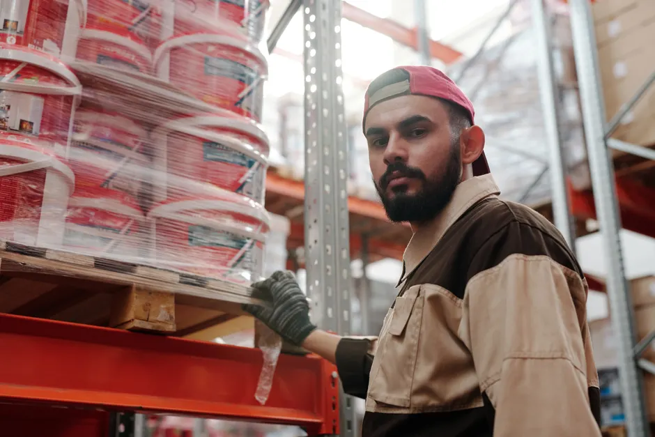 Detail Cold Storage Warehouse Worker In Freezer Suit Number 12