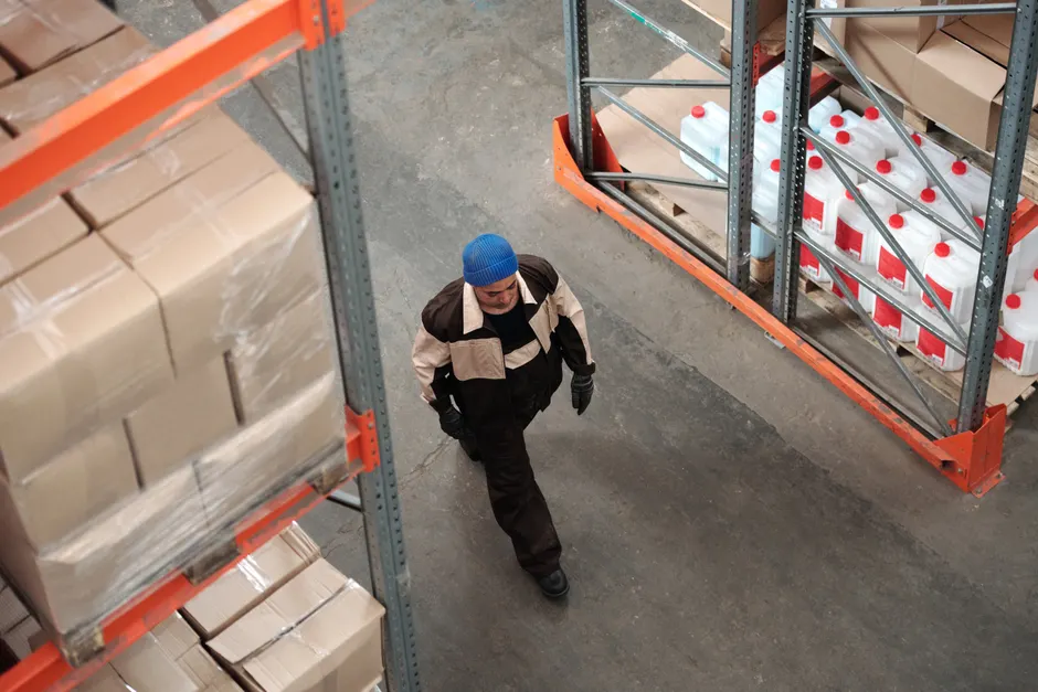 Detail Cold Storage Warehouse Worker In Freezer Suit Number 13