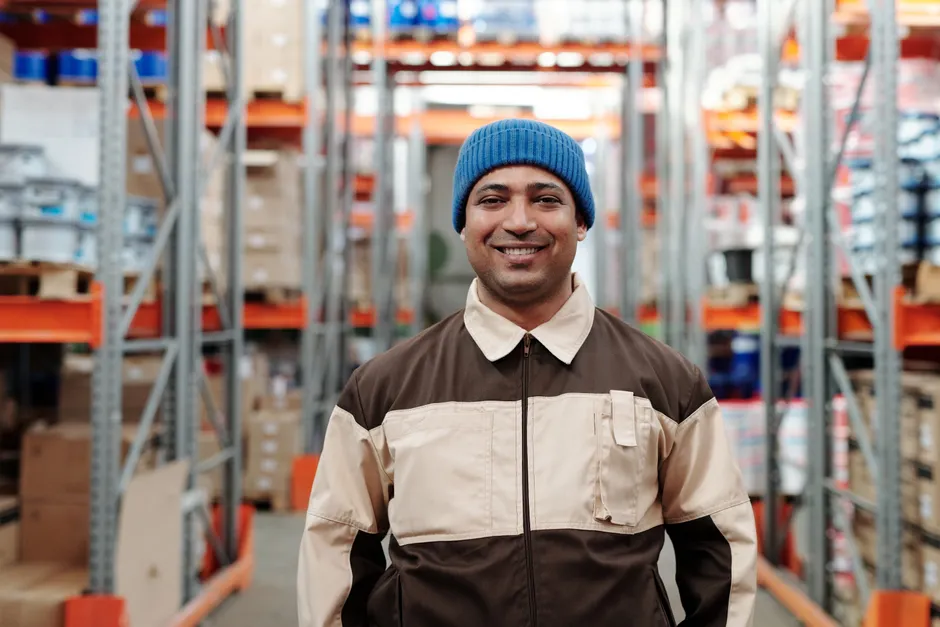 Detail Cold Storage Warehouse Worker In Freezer Suit Number 15