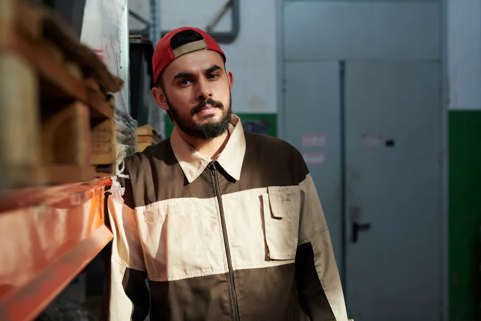 Detail Cold Storage Warehouse Worker In Freezer Suit Number 19